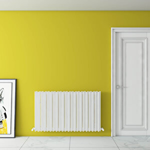 Pipette Yatay Alüminyum Radyatör Modern Tasarım Beyaz 60x104 Cm 60x104 cm