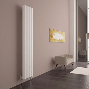 Otto Dikey Alüminyum Radyatör Modern Tasarım Beyaz 180x39,5 Cm 180x39,5 cm