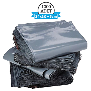 24x30 CEPSİZ Gri Kargo Poşeti (1000 Adet) – Ambalaj, Paketleme, E-ticaret | Sağlam-suya Dayanıklı