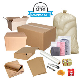 Premium Mini Taşınma Seti | 20 Parça Koli Ve Ambalaj Malzemesi | Ev Ve Ofis Taşıma Koli Seti