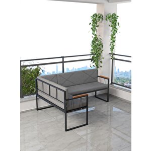 ̇ Src Mutfak Balkon Köşe Takimi - Koyu Gri