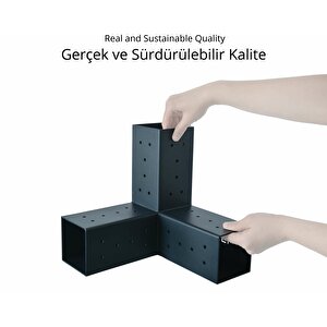 9 X 9 Ahşap Kirişler Için Triflex 3 Kollu Pergola Köşe Kiriş Braketi