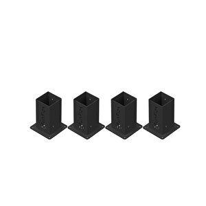 9 X 9 Ahşap Kolonlar Için Uniflex Pergola Yer Ve Duvara Montaj Braketi  4 Parça
