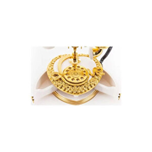 Müzikli Nostaljik Telefon - 2 Bölmeli Takı Kutusu Mücevher Kutusu, Beyaz