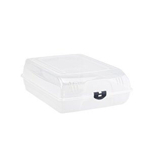 2 Adet Şeffaf Kapaklı Bot Ve Çizme Koruma Kutusu - Hava Delikli Ayakkabı Saklama Kutusu