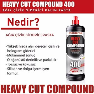 Menzerna Yeni̇ 400 Heavy Cut Ağır Çizik Giderici Kalın Pasta - 1 Kg