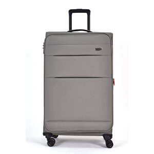 Ultra Light Kumaş Büyük Boy Valiz Gri Fsl023