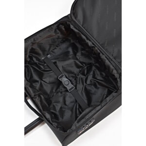 Fossil Macbook Air - Macbook Pro 15.6&16 İnç Uyumlu Laptop Bölmeli Kabin Boy Pilot Valiz Siyah Fsl031