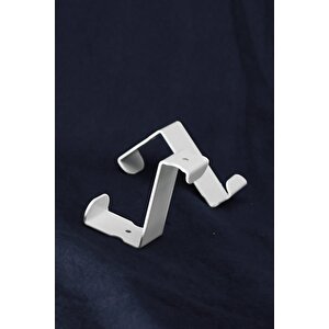 Askılık Kapı Arkası Bornoz Askılığı Mutfak Banyo Askılığı Havlu Askılığı Elbise Askılık 2 Adet Beyaz Tekli