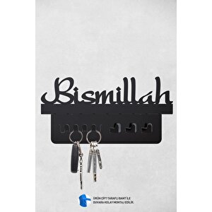 Bismillah Metal Duvar Anahtarlığı, Bismillah Anahtar Askısı,anahtar Askısı