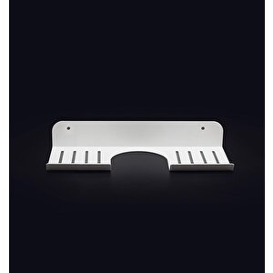 Metal Banyo Mutfak Düzenleyici Mutfak Organizer Şampuan Rafı 30 Cm Beyaz