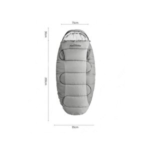 Naturehike Ps400 Oval Ultralight Uyku Tulumu -12°c ( Cloudy Grey )
