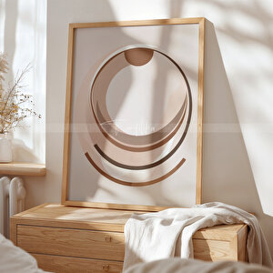 Minimalist Mimari 3 Parçalı Ahşap Çerçeveli Tablo Seti - Sade Ve Şık Tasarım-30x42