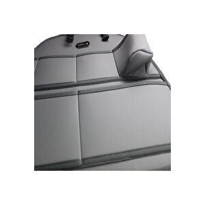 Seat Toledo Araç İçi Deri Koltuk Arkası Organizer 2'li Set Düzenleyici Gri