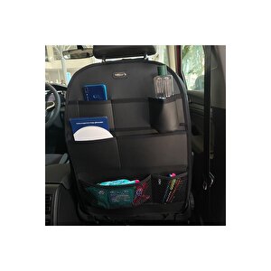 Hyundai Accent Blue Araç İçi Deri Koltuk Arkası Organizer Düzenleyici Koruyucu Siyah Siyah