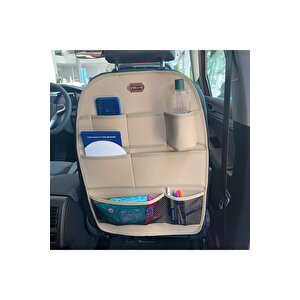 Subaru Forester Araç İçi Deri Koltuk Arkası Organizer 2'li Set Düzenleyici Bej Bej