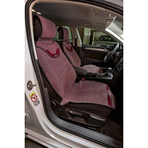 Opel Vectra C Oto Koltuk Minderi Kilim Minder Ön 2'li Set Füme Kırmızı Gri Bordo