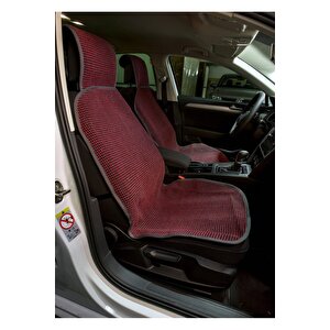 Peugeot 106 Oto Koltuk Minderi Kilim Minder Klasik Ön 2'li Set Füme Kırmızı Bordo