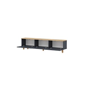 Hardy Tv Ünitesi,tv Sehpası, 180cm,ahşap Ayaklı