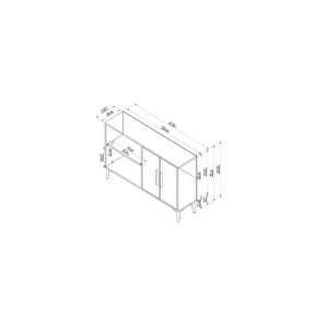 Lavel 120cm Konsol, Tv Sehpası, Tv Ünitesi, Kahve Köşesi, Banyo Dolabı, Çok Amaçlı Dolap,ayakkabılık