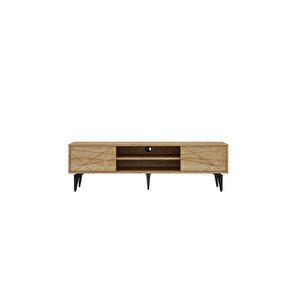 Brendon Tv Sehpası, Tv Ünitesi, 160cm Meşe