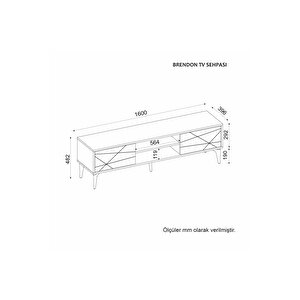 Brendon Tv Sehpası, Tv Ünitesi, 160cm