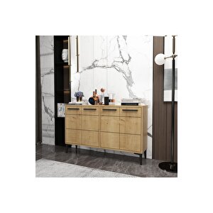 Stria Konsol,tv Sehpası, Tv Ünitesi, Kahve Köşesi, Banyo Dolabı, Çok Amaçlı Dolap Meşe