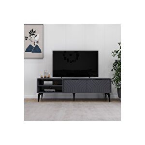 Regina Tv Sehpası, Tv Ünitesi, 160cm Antrasit