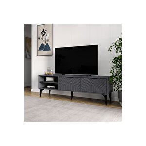 Regina Tv Sehpası, Tv Ünitesi, 160cm Antrasit