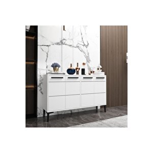 Stria Konsol,tv Sehpası, Tv Ünitesi, Kahve Köşesi, Banyo Dolabı, Çok Amaçlı Dolap Beyaz