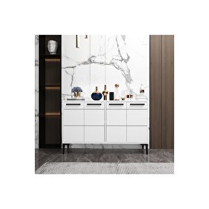 Stria Konsol,tv Sehpası, Tv Ünitesi, Kahve Köşesi, Banyo Dolabı, Çok Amaçlı Dolap Beyaz