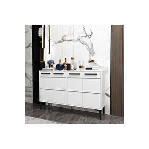 Stria Konsol,tv Sehpası, Tv Ünitesi, Kahve Köşesi, Banyo Dolabı, Çok Amaçlı Dolap Beyaz