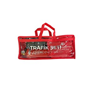 Trafik Ve İlk Yardım Seti - Muayene Uyumlu 1 Kg Araç Yangın Tüpü - 2 Adet Reflektör - Silver Pack
