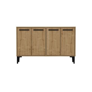 Vern 120cm Konsol, Tv Sehpası, Tv Ünitesi, Kahve Köşesi, Banyo Dolabı, Çok Amaçlı Dolap Meşe