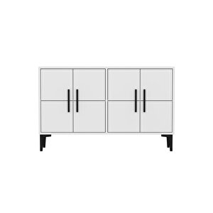 Lavel 120cm Konsol, Tv Sehpası, Tv Ünitesi, Kahve Köşesi, Banyo Dolabı, Çok Amaçlı Dolap,ayakkabılık Beyaz