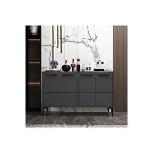 Stria Konsol,tv Sehpası, Tv Ünitesi, Kahve Köşesi, Banyo Dolabı, Çok Amaçlı Dolap Antrasit