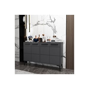 Stria Konsol,tv Sehpası, Tv Ünitesi, Kahve Köşesi, Banyo Dolabı, Çok Amaçlı Dolap Antrasit