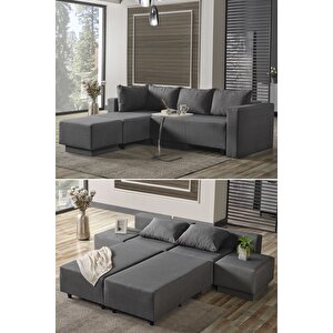 Corner Poly Large Köşe Takımı Koyugri -kanepesi-yatağı-tv Ve Dinlenmesi 5 Farklı Model Tek Ürün Koyu Gri