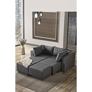 Corner Poly Large Köşe Takımı Koyugri -kanepesi-yatağı-tv Ve Dinlenmesi 5 Farklı Model Tek Ürün