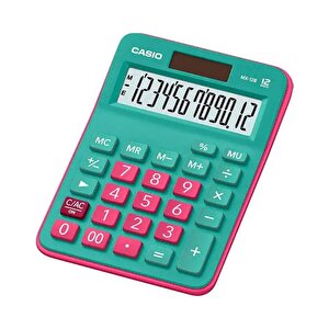 Mx-12b-gnrd Yeşil+pembe 12 Hane Masa Üstü Hesap Makinesi