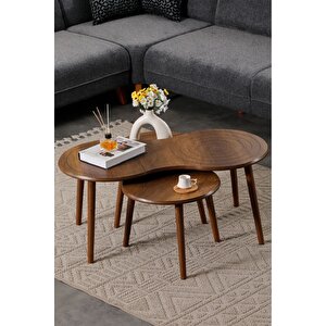 Marlo Mdf Orta Sehpa - Zigon Sehpa 3lü Takım Cnc İşleme
