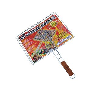 Büyük Boy Kafesli Tel Izgara Mangal Izgarası 35 X 45 Cm