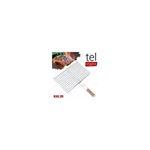 Büyük Boy Kafesli Tel Izgara Mangal Izgarası 35 X 45 Cm