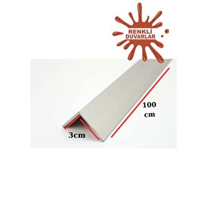100cm Atc Dekoratif Beyaz L Köşe Duvar Çitası Kapama Çıtası Duvar Lambirisi Paneli Kapama L Köşesi