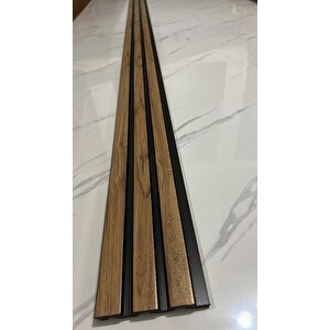 Atc 12x145 Cm Açık Meşe Pvc Duvar Lambiri Ofis Salon Tv Arkası Dekoratif Lmabiri Panel