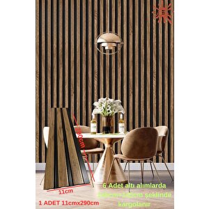Atc Meşe Model 11cm X 290cm 1 Adet  Ev Ofis Konut Dekoratif Pvc Lambiri Duvar Kağıdı Paneli