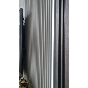 1.5cm X 240cm Polimer Lake Beyaz Elit Pvc Çıta Salon Ev Ofis Koridor Duvar Çıtalama