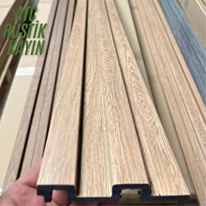 Atc Rustik Kayın Model 11cm X 290cm 1 Adet  Ev Ofis Konut Dekoratif Pvc Lambiri Duvar Kağıdı Paneli