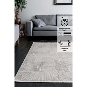 Konfor Parla 5785 Kadife İplikli Salon Mutfak Oturma Odası Halısı Modern Dokuma Halı 100x300 cm