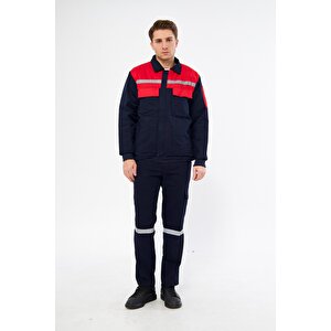 Mervem İş Takımı 7/7 Gabardin Kapitoneli Reflektörlü S